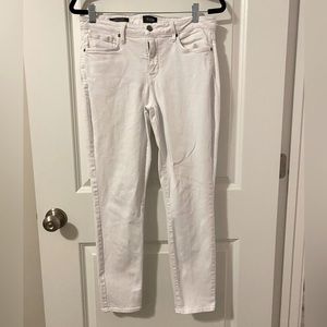 White cropped denim jeans size 6